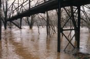 January snow melt and rain
